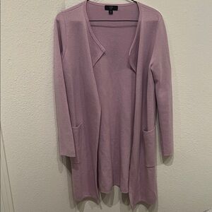 J. Crew Light Purple Open Front Cardigan